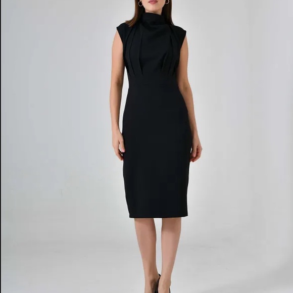 Gant Dresses & Skirts - GANT Silk High Neck Black Dress